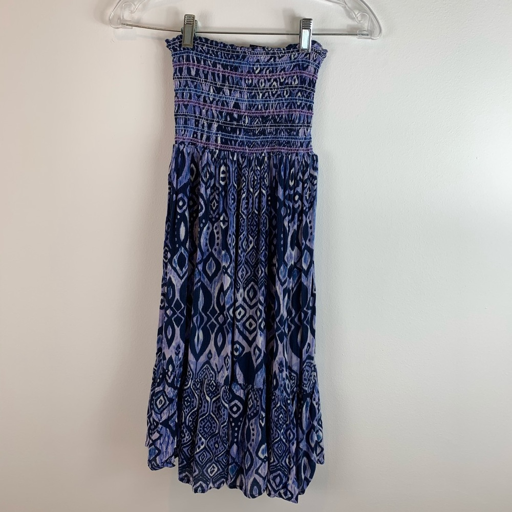 Raviya blue dress Small with elastic top